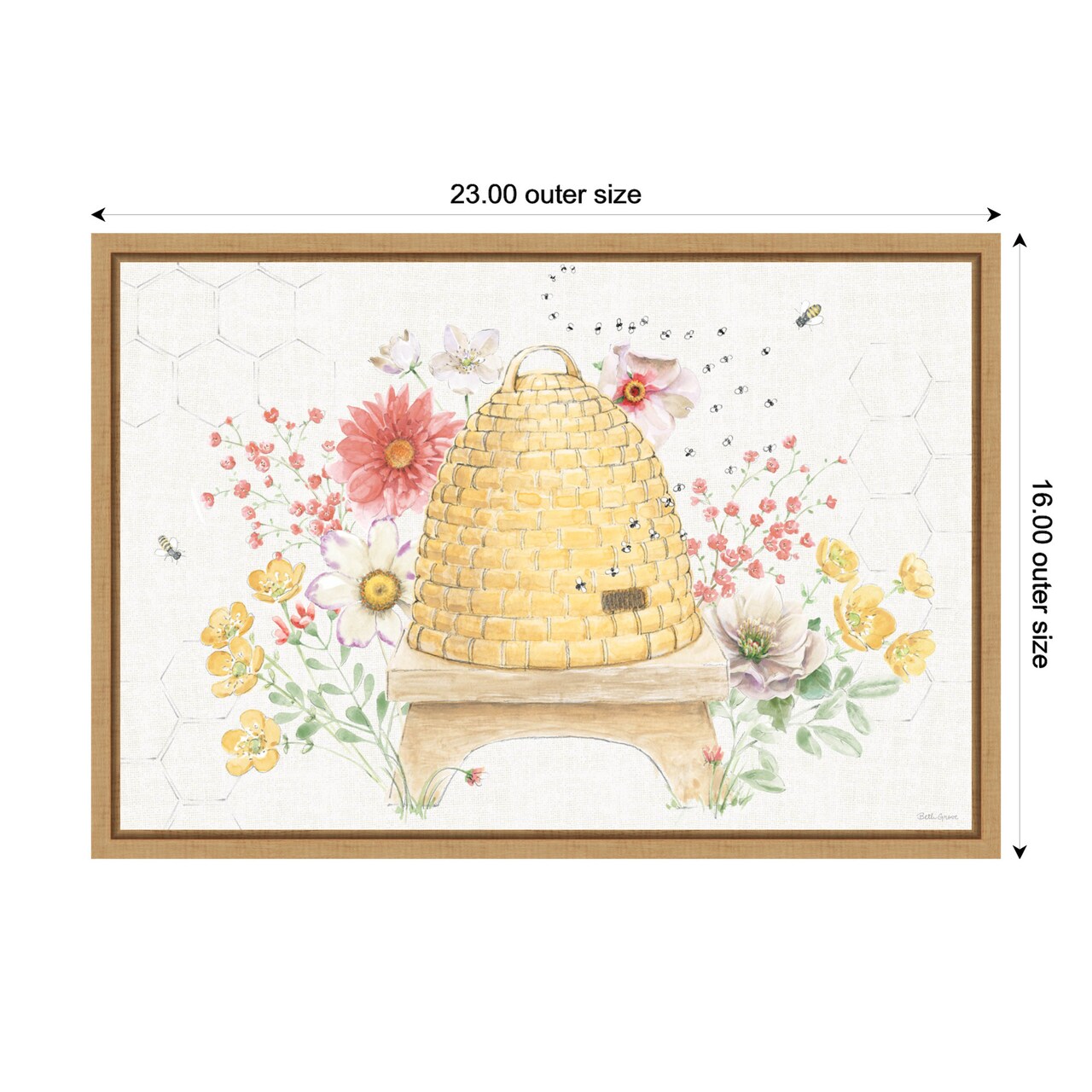 Afternoon in the Garden I by Beth Grove Framed Canvas Wall Art